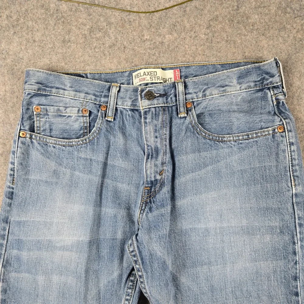 Levi's 559 Relaxed Straight Jeans Mens 32x30 Blue Denim Classic Faded Skater Y2k
